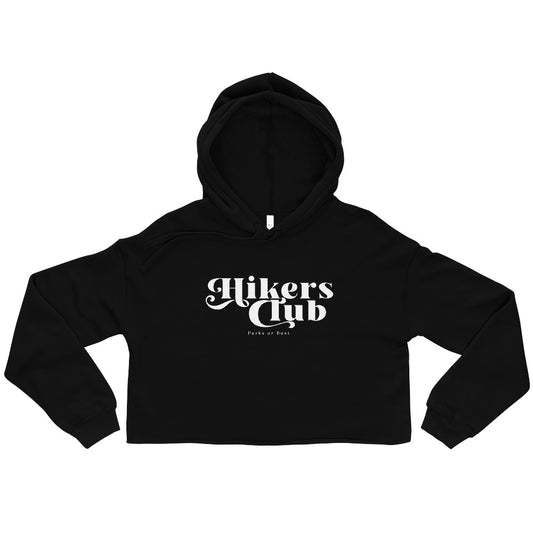 Womens Hikers Club Cropped Hoodie